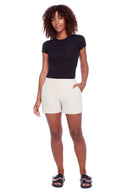 Lisa Palermo Short in Fawn – Front View