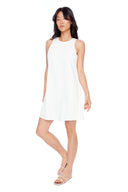 Sabrina Perle Satin Dress - Front View