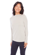 Sea foam Provence Long-Sleeve Top – Front View
