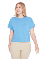 Kali ocean Provence Short-Sleeve Top – Front View
