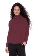 Merlot Provence Turtleneck – Front View