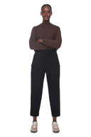 Black Ponte Barrel Pant – Front View