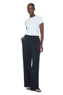 Black Butter Wide-Leg Pocket Pant – Front View