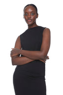 Black Provence Sleeveless Top – Front View