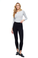 Luna Stirrup Pant in Black – Front View