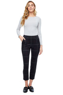 Lola Galway Plaid Cropped Trouser – Front View