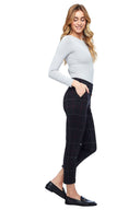 Lola Galway Plaid Cropped Trouser – Side View