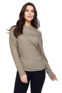 Demi Kensington Plaid Top – Front View