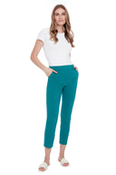 Chloe Palermo Cigarette Pant in Mallard – Front View