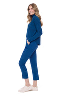 Chloe Palermo Cigarette Pant in Azure – Side View