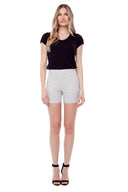 Lisa Stix Techno Short in Stix Black Print – Front View