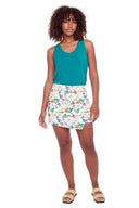 Scarlett Eden Floral Asymmetric Skort – Front View