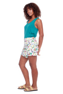 Scarlett Eden Floral Asymmetric Skort – Side View