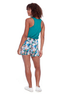 Shira Posy Floral Techno Skort – Back View