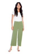 Elizabeth dill Amalfi Wide-Leg Crop Pant – Front View