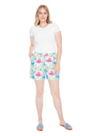 Fiona Camellia Floral Vegan Silk Short – Front View