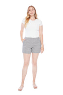 Cannes Plaid Techno Short – Front View