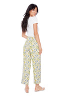 Elizabeth Birdy Print Amalfi Wide-Leg Crop Pant – Back View
