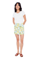 Shira Sicily Lemon Print Techno Skort – Front View