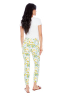 Gwyneth Sicily lemon Print Techno Ankle Pant – Back View