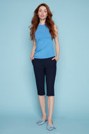 Najat navy Compression Short – Front View