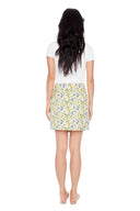 Shira Birdy Print Amalfi Asymmetric Skort – Back View