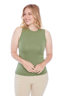 London dill Provence Sleeveless Top – Front View