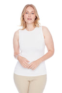 London white Provence Sleeveless Top – Front View