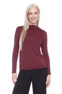 Merlot Provence Long-Sleeve Top – Front View