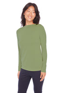 Dill Provence Long-Sleeve Top – Front View