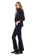 Axel black Ponte Bootcut Pant – Side View