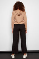 Roxanne black Light Ponte Wide-Leg Pant – Back View
