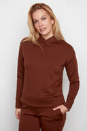 Grace truffle Malibu Hoodie – Front View