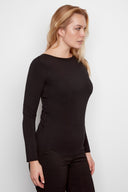 Juniper black Reversible Knit Jersey Top - Side View
