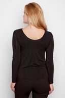 Juniper black Reversible Knit Jersey Top - Back View