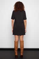 Emily Black Malibu Pocket Dress – Back View
