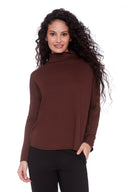 Brown Provence Turtleneck – Front View