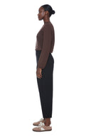 Black Ponte Barrel Pant – Side View