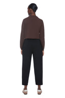 Black Ponte Barrel Pant – Back View