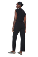 Black Ponte Straight-Leg Pant – Back View