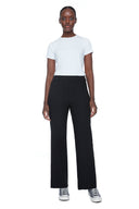 Black Armani Twill Pocket Straight-Leg Pant – Front View