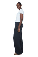Black Butter Wide-Leg Pocket Pant – Side View