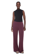 Merlot Butter Wide-Leg Pocket Pant – Front View