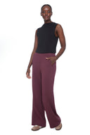Merlot Butter Wide-Leg Pocket Pant – Side View