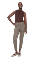 Beverley Plaid Armani Twill Ankle Pant – Front View