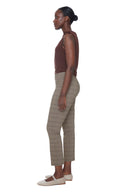 Beverley Plaid Armani Twill Ankle Pant – Side View