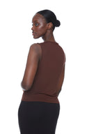 Brown Provence Sleeveless Top – Back View