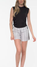 Georgino Monaco Short in Monaco Black + White Stripes – Video