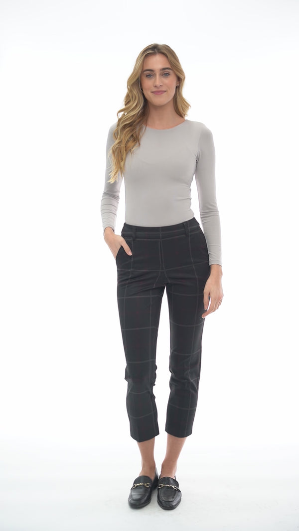 Lola Galway Plaid Cropped Trouser – Video