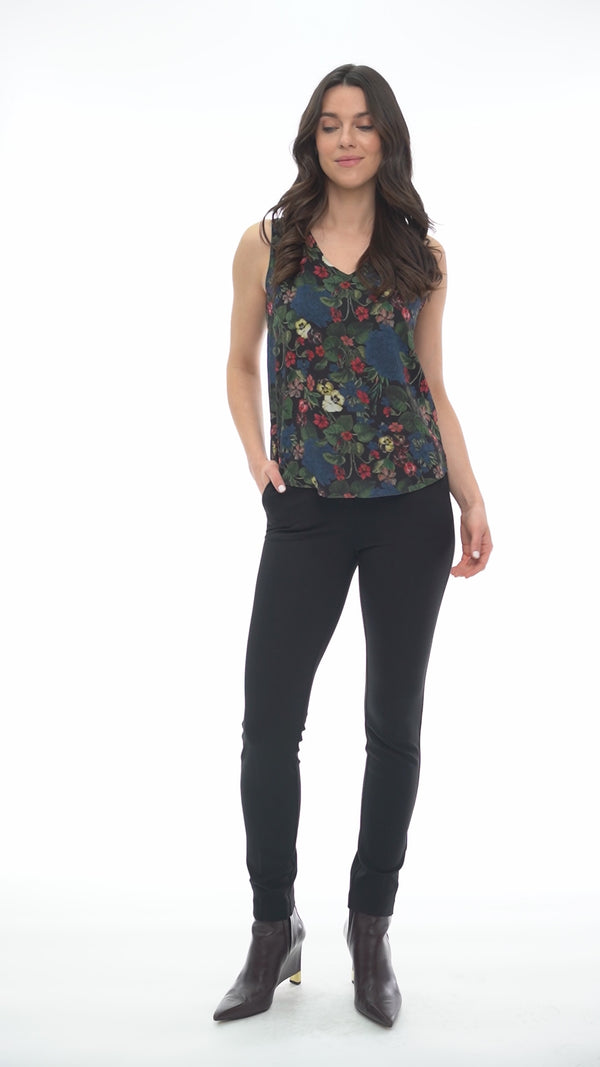 Dove Bella Floral Chiffon Sleeveless Top - Video